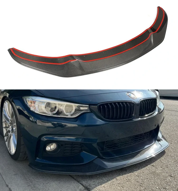 Přední spoiler lip splitter JP style Carbon pro BMW F32 F33 F36 M-Packet 2014-19