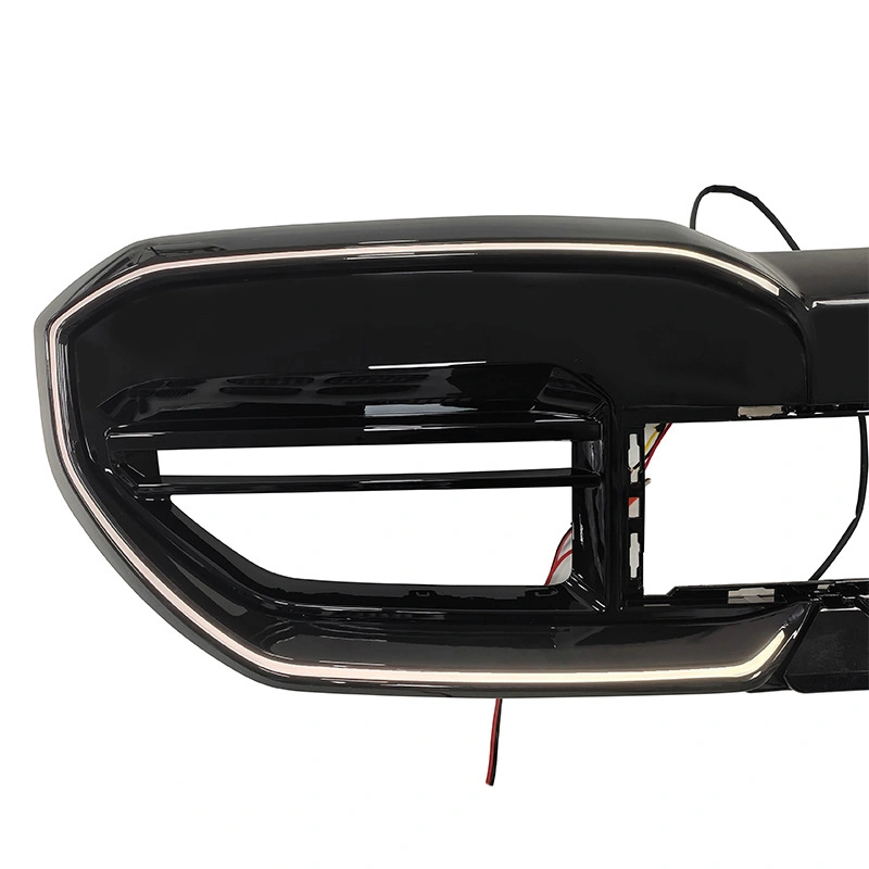 Přední maska chladiče M-style s LED pro BMW 5 I5 2024 2025 G60 G68, lesklá černá