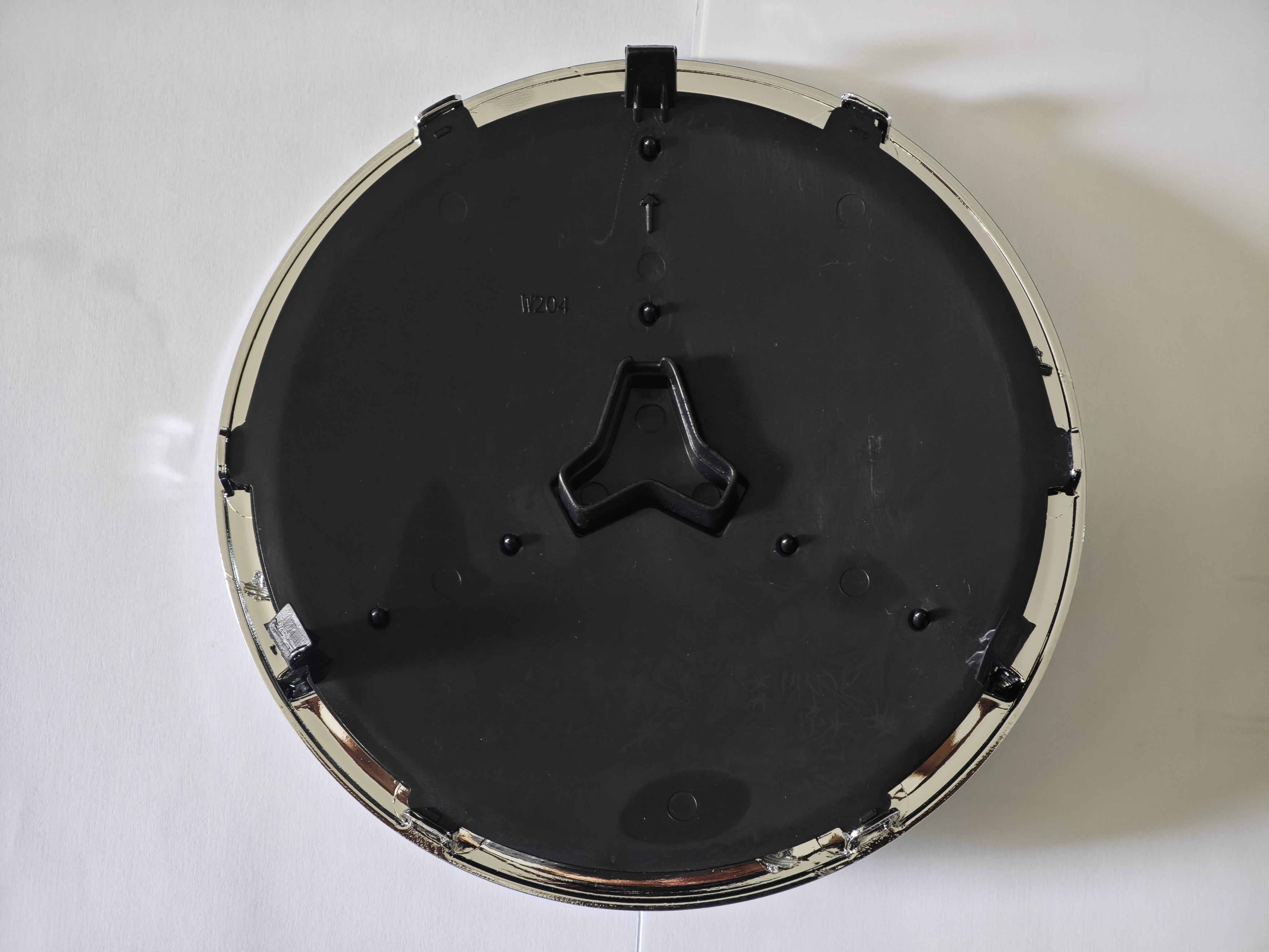 3D Černo-chromový znak / emblém Mercedes-Benz do přední masky předFL 2015 - 2019 (185mm)