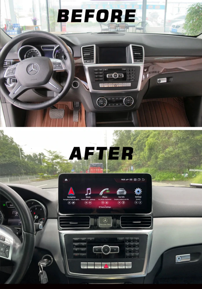 Android 13 Qualcomm Snapdragon 680 obrazovka rádio pro Mercedes Benz W166 X166 GL ML 2012-2016