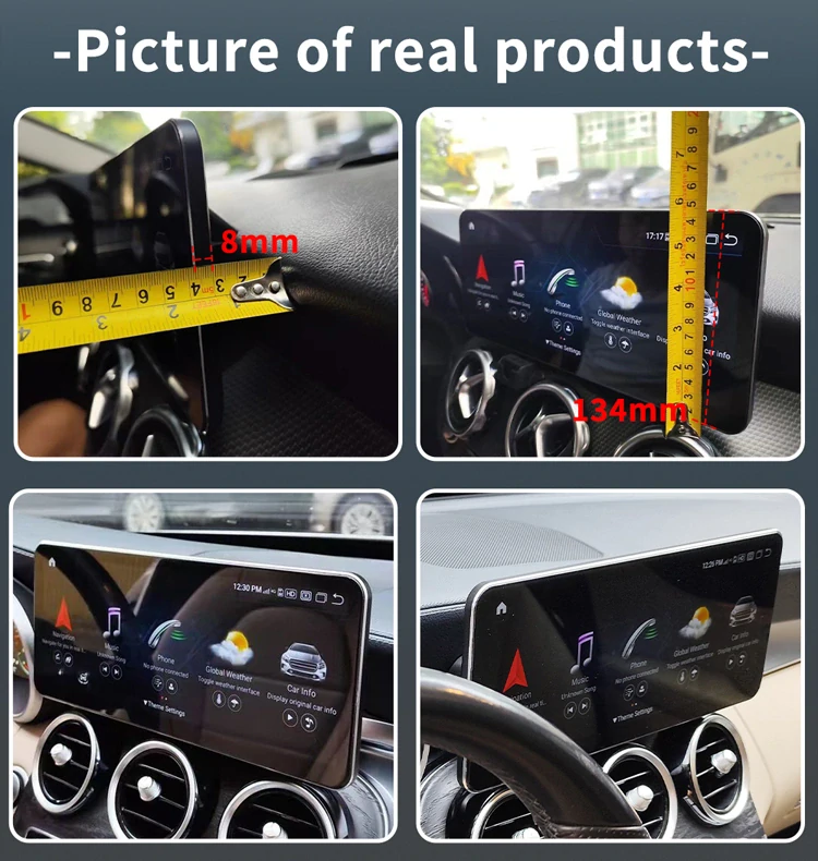 Android 14 multimediální systém rádio Mercedes-Benz C-Class W205 / GLC / V-Class W447 (2015–2019, NTG 5.0, Snapdragon 685, Anti-Glare displej)