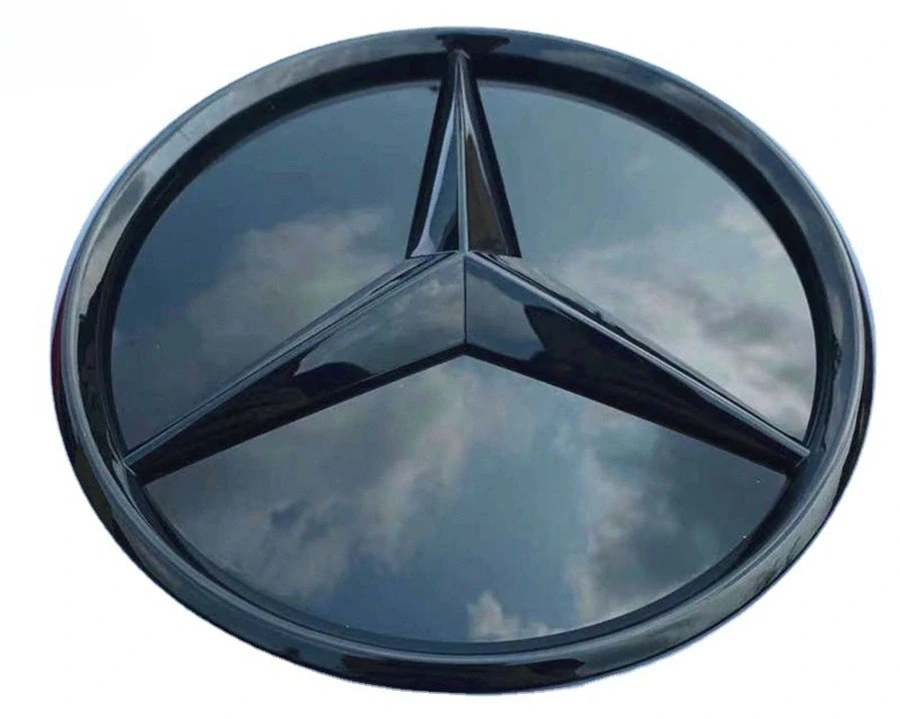 3D Černý znak / emblém Mercedes-Benz do přední masky předFL 2015 - 2019 (185mm)