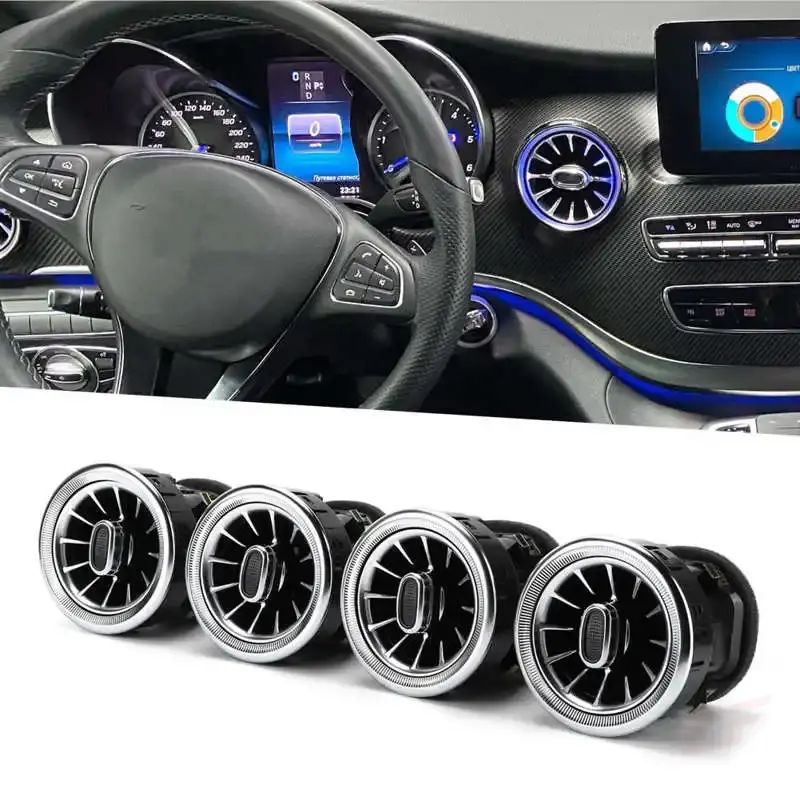 LED RGB osvětlené kryty ventilace pro Mercedes Benz w447