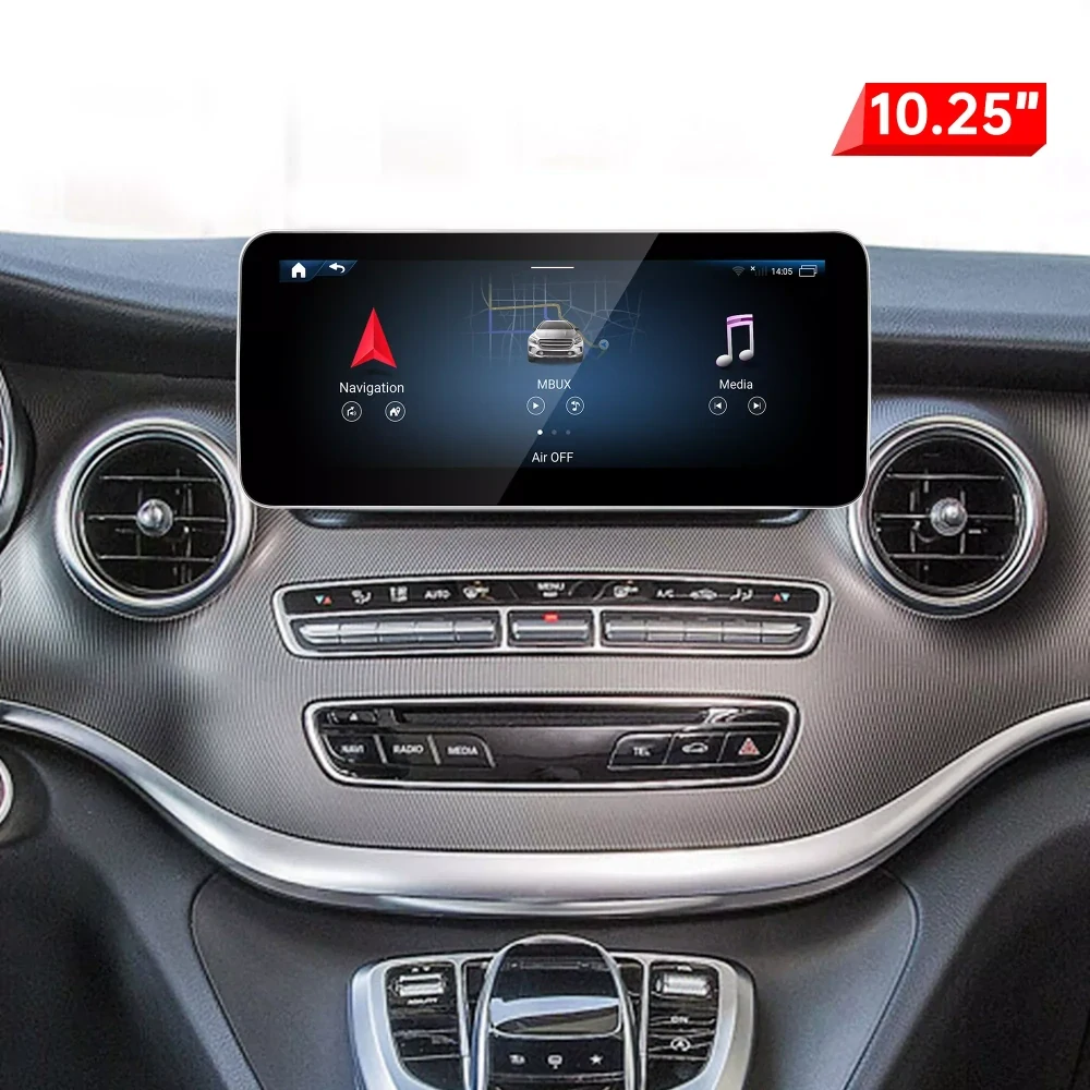 Android 13 Qualcomm Snapdragon 680 obrazovka rádio pro Mercedes Benz W447 V-Class 2015-2019 10.25