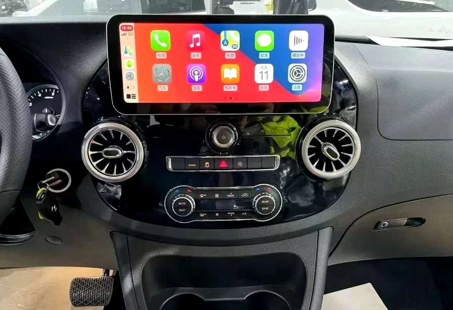 Android 13 QLED obrazovka rádio pro Mercedes Benz W447 Vito 2014-2022 GPS 5G WIFI CarPlay Navigace