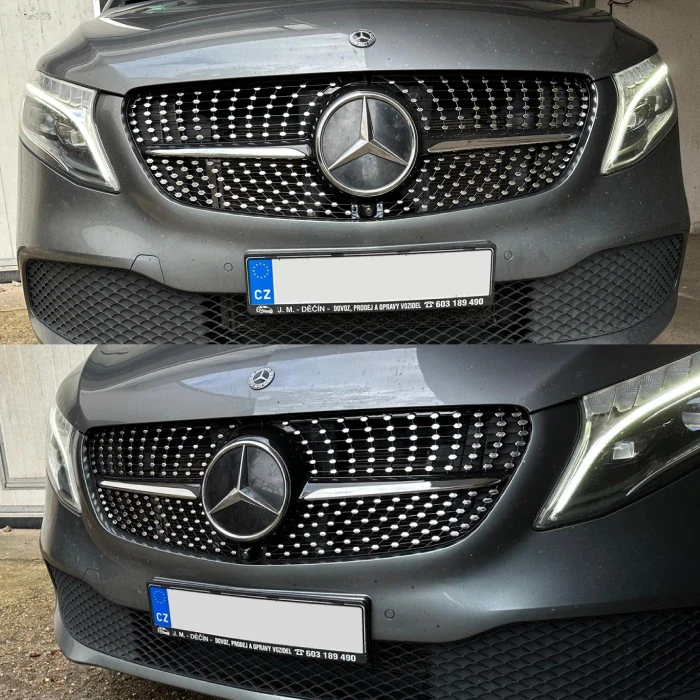 Maska grill Diamond předního nárazníku Mercedes V-Class - W447 2019 - 2023