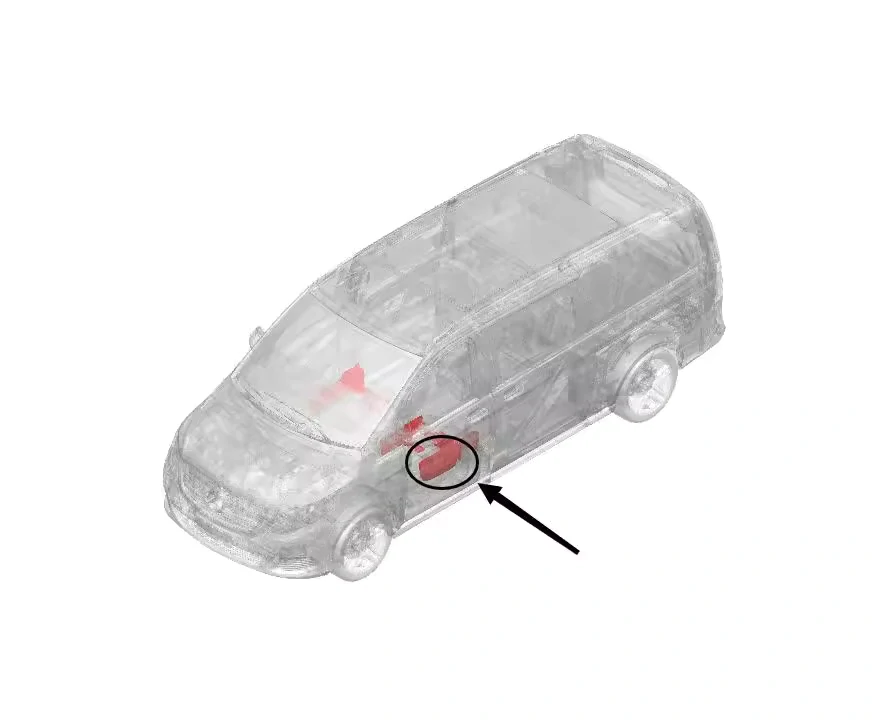 Odkladací prostor kapsa sedaček pro Mercdes Benz W447 Vclass a Vito 2014 - 2024