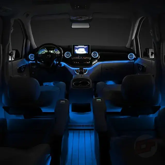 LED RGB osvětlené kryty ventilace pro Mercedes Benz w447