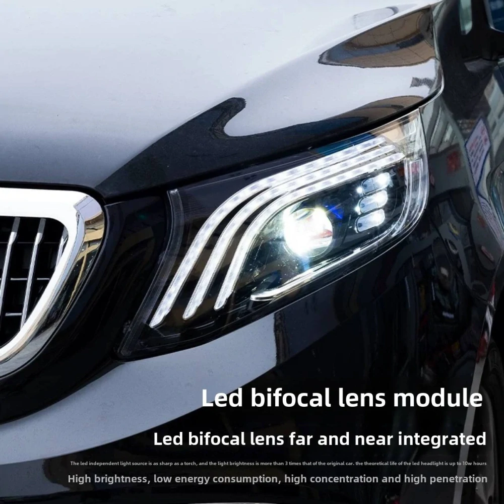 Světla LED Maybach S style pro Mercedes Benz W447 Vito V-Class 2014 - 2025 Halogen
