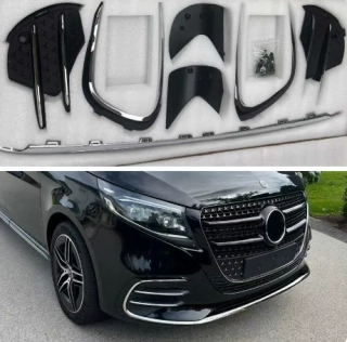 Lišty a kryty do nárazníku Mercedes Benz V-Class AMG W447 Nový model 2025+