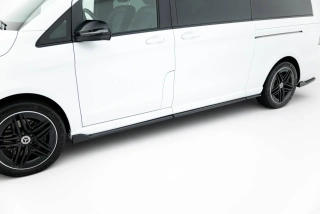 Difuzory splittery pod boční prahy ver.2 Maxton Design kompatibilni s Mercedes-Benz třída V W447 AMG-Line, černý lesklý plast ABS, Extra Long
