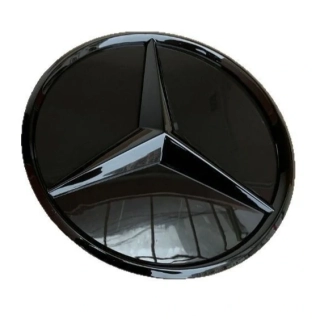 3D Černý znak / emblém Mercedes-Benz do přední masky předFL 2015 - 2019 (185mm)